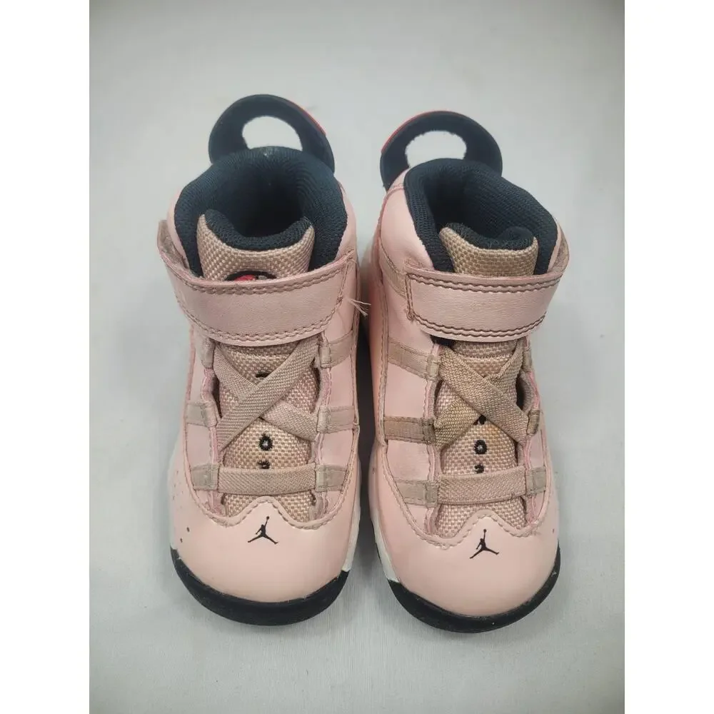 Jordan 6 Rings Nike Shoes Toddler Size 7C 323420-602 Pink White Black
